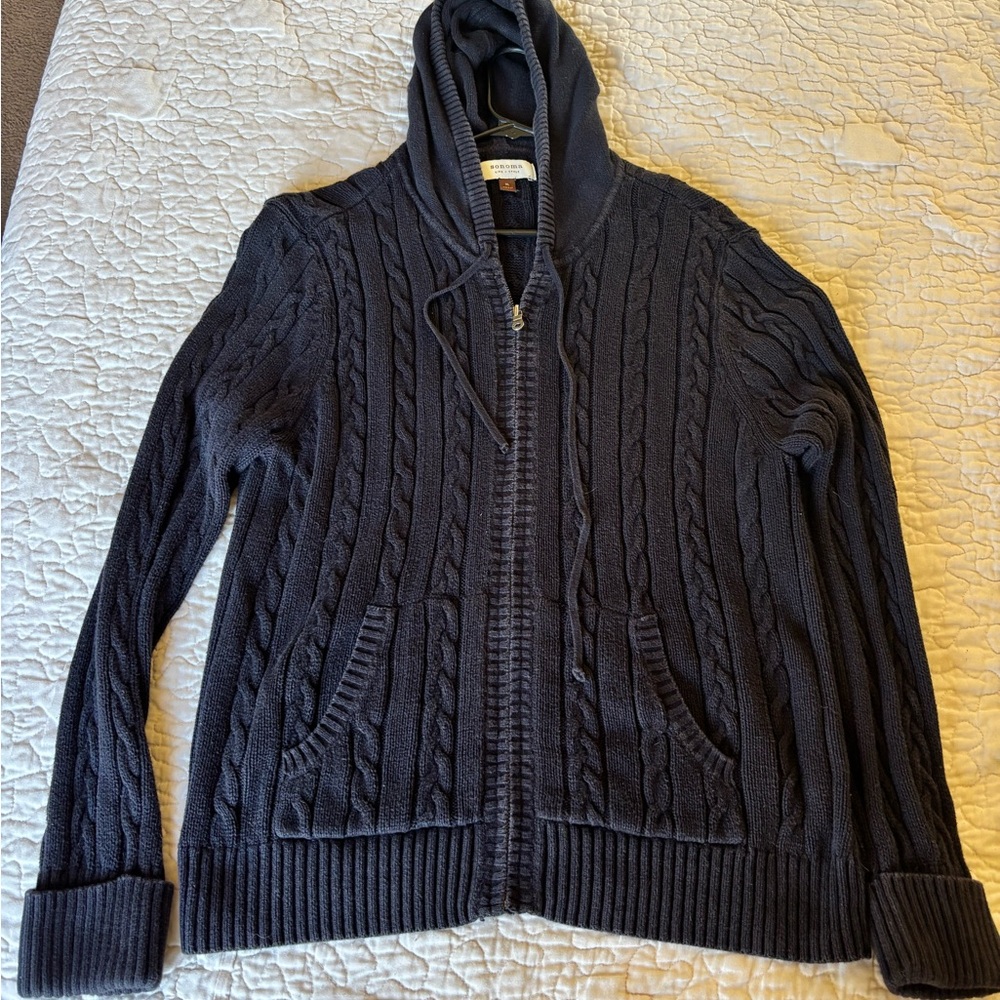 Sonoma Gray Ribbed Knit Sweater